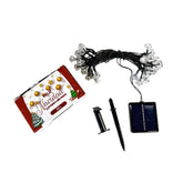 Luz lineal con diseño diamante y panel solar de 30 focos