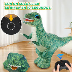 Dinosaurio inflable a control remoto