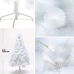Árbol de navidad nevado 2.4 metros