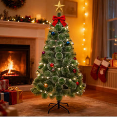 Árbol de navidad puntas nevadas 3 tamaños.