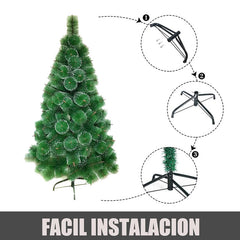 Árbol de navidad puntas nevadas 3 tamaños.