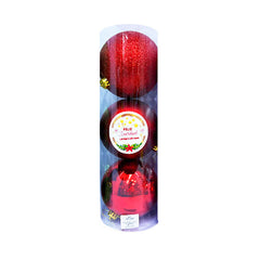 Bolas navideñas 15 cm x 3 pcs