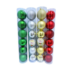 Bolas navideñas 12 cm x 6 pcs