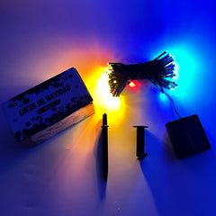 Luces lineales con panel solar 100 focos