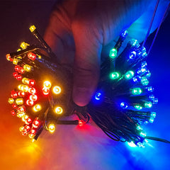 Luces lineales con panel solar 100 focos