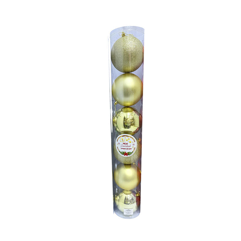 Bolas navideñas 12 cm x 6 pcs